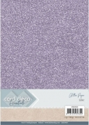 Glitter karton A4 230g Lilac 6ark